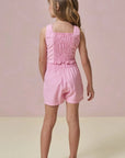 Conjunto de Blusa e Short Saia em Alfaiataria 97195 Infanti Infantil Menina