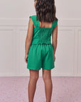 Conjunto de Blusa e Shorts em Blend de Viscose 99218 Infanti Infantil Menina