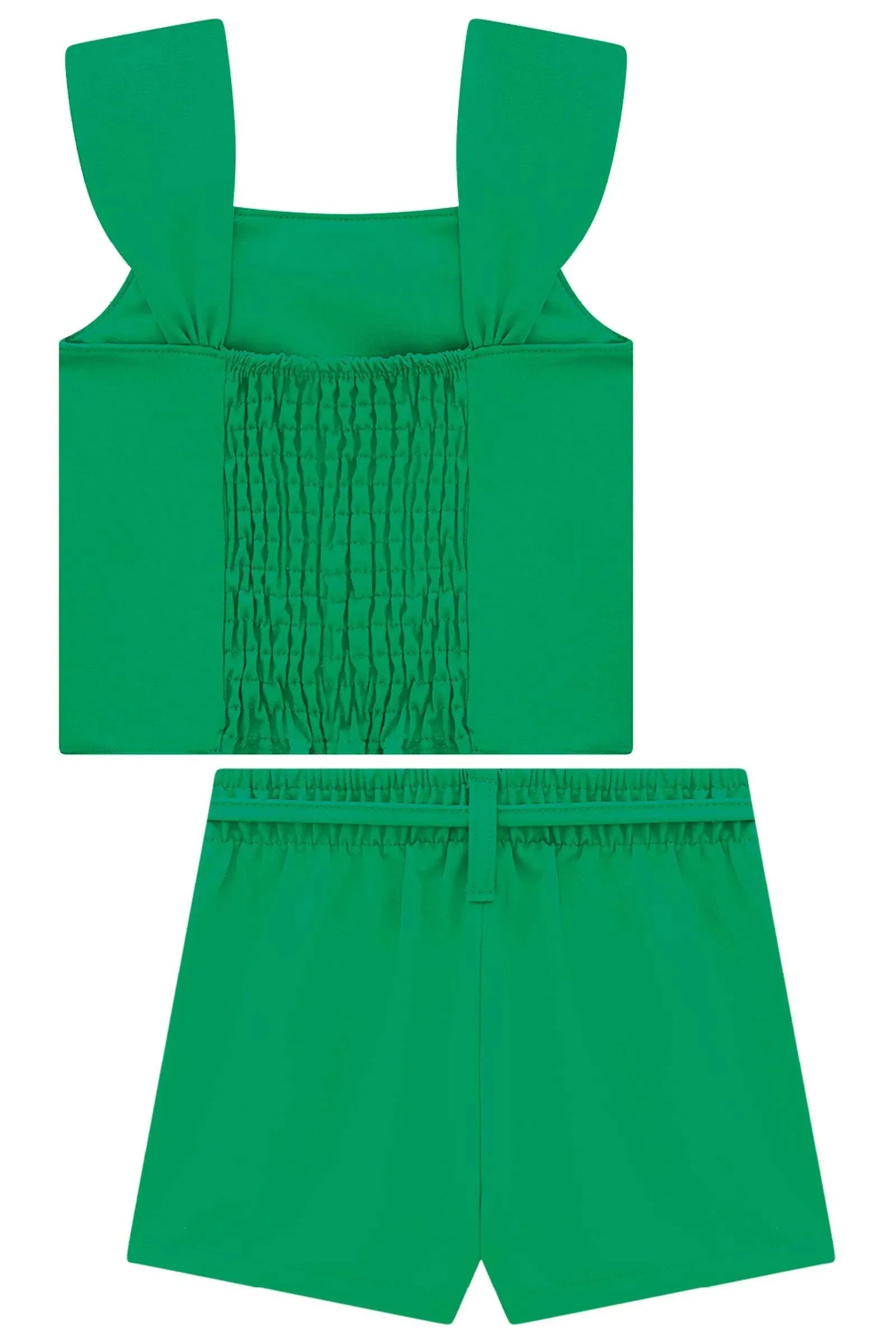 Conjunto de Blusa e Shorts em Blend de Viscose 99218 Infanti Infantil Menina