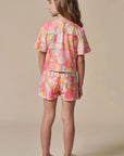 Conjunto de Blusa e Shorts em Malha Fresh 96926 Infanti Infantil Menina