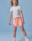 Conjunto de Blusa e Shorts em Malha UV 50+ 96336 Infanti Infantil Menina