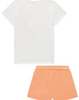 Conjunto de Blusa e Shorts em Malha UV 50+ 96336 Infanti Infantil Menina