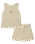 Conjunto de Blusa e Shorts em Tricot 100% Algodão 97551 Infanti Infantil Menina