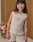 Conjunto de Blusa e Shorts em Tricot 100% Algodão 97551 Infanti Infantil Menina