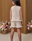 Conjunto de Blusa e Shorts em Tricot 100% Algodão 97551 Infanti Infantil Menina