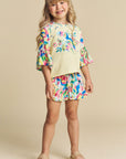 Conjunto de Blusa e Shorts em Viscose 73711 Infanti