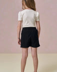 Conjunto de Blusa em Canelado Liz e Short Saia em Alfaiataria 97162 Infanti Infantil Menina