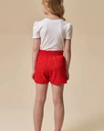 Conjunto de Blusa em Canelado Liz e Shorts em Malha Enrugada 96657 Infanti Infantil Menina