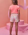 Conjunto de Blusa em Canelado Liz e Shorts em Molecotton 98376 Infanti Infantil Menina