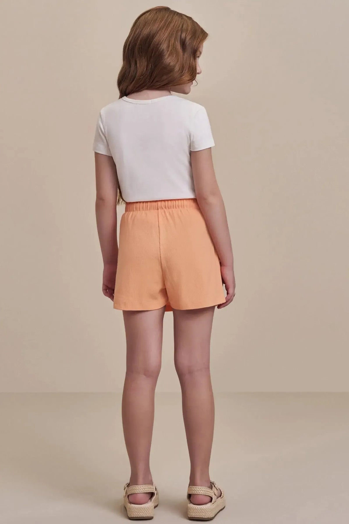Conjunto de Blusa em Cotton com Short Saia em Canelado Liz 98129 Infanti Infantil Menina