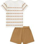 Conjunto de Blusa em Cotton e Shorts em Molevisco 84938 Infanti Infantil Menina