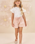 Conjunto de Blusa em Cotton e Shorts em Sarja Onix com Elastano 78505 Infanti