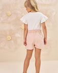 Conjunto de Blusa em Cotton e Shorts em Sarja Onix com Elastano 78505 Infanti