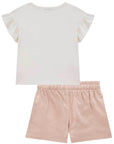 Conjunto de Blusa em Cotton e Shorts em Sarja Onix com Elastano 78505 Infanti