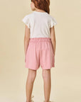 Conjunto de Blusa em Malha Bee e Shorts em Molevisco 82178 Infanti