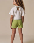 Conjunto de Blusa em Malha Fresh com Shorts em Blend de Viscose 93228 Infanti Infantil Menina