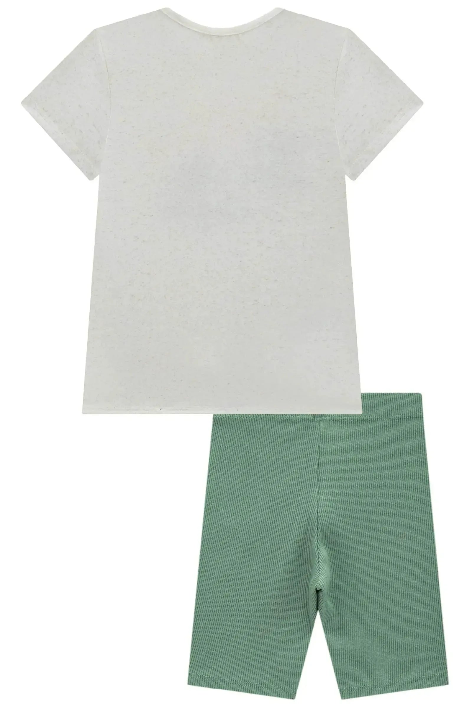 Conjunto de Blusa em Malha Fresh e Biker em Canelado Liz 94946 Infanti Infantil Menina