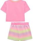Conjunto de Blusa em Malha Poliamida e Short Saia em Fly Tech 98813 Infanti Infantil Menina
