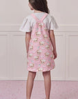 Conjunto de Blusa em Malha Power e Salopete em Molecotton 99130 Infanti Infantil Menina