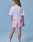 Conjunto de Blusa em Malha Yuki e Shorts em Ergonomic 96474 Infanti Infantil Menina