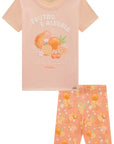 Conjunto de Blusa em Meia Malha com Biker em Malha Power 94649 Infanti Infantil Menina