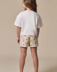 Conjunto de Blusa em Meia Malha com Shorts em Tecno Style 97022 Infanti Infantil Menina