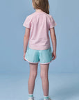 Conjunto de Blusa em Meia Malha e Shorts em Ergonomic 96330 Infanti Infantil Menina