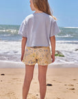 Conjunto de Blusa em Meia Malha e Shorts em Molecotton 94944 Infanti Infantil Menina