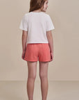 Conjunto de Blusa em Meia Malha e Shorts em Viscose 98551 Infanti Infantil Menina