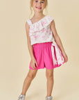 Conjunto de Blusa em Visco Twill e Shorts em Cupro 81646 Infanti