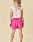 Conjunto de Blusa em Visco Twill e Shorts em Cupro 81646 Infanti