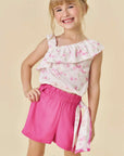 Conjunto de Blusa em Visco Twill e Shorts em Cupro 81646 Infanti