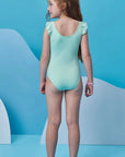Conjunto de Maiô em Malha UV Dry com Proteção UV 50+ com Saia em Malha Textura 98475 Infanti Infantil Menina