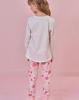 Conjunto de Pijama de Blusa com Calça em Malha Comfy 89634 Infanti Infantil Menina