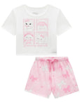 Conjunto de Pijama de Blusa em Malha Fresh com Shorts em Malha Comfy 96036 Infanti Infantil Menina
