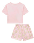 Conjunto de Pijama de Blusa em Meia Malha com Shorts em Malha Comfy 95999 Infanti Infantil Menina
