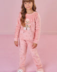 Conjunto de Pijama de Blusão e Calça em Pelo Foil 91772 Infanti Infantil Menina