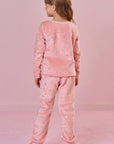Conjunto de Pijama de Blusão e Calça em Pelo Foil 91772 Infanti Infantil Menina