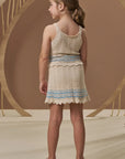 Conjunto de Regata e Saia em Tricot 100% Algodão 97600 Infanti Infantil Menina