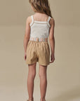 Conjunto de Regata em Canelado Liz e Short Saia em Sarja com Elastano 97047 Infanti Infantil Menina