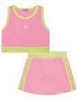 Conjunto de Top e Short Saia em Malha UV 50+ 96360 Infanti Infantil Menina