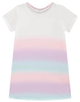 Conjunto de Vestido em Malha Power e Sobreposição em Jeans e Tule 97953 Infanti Infantil Menina