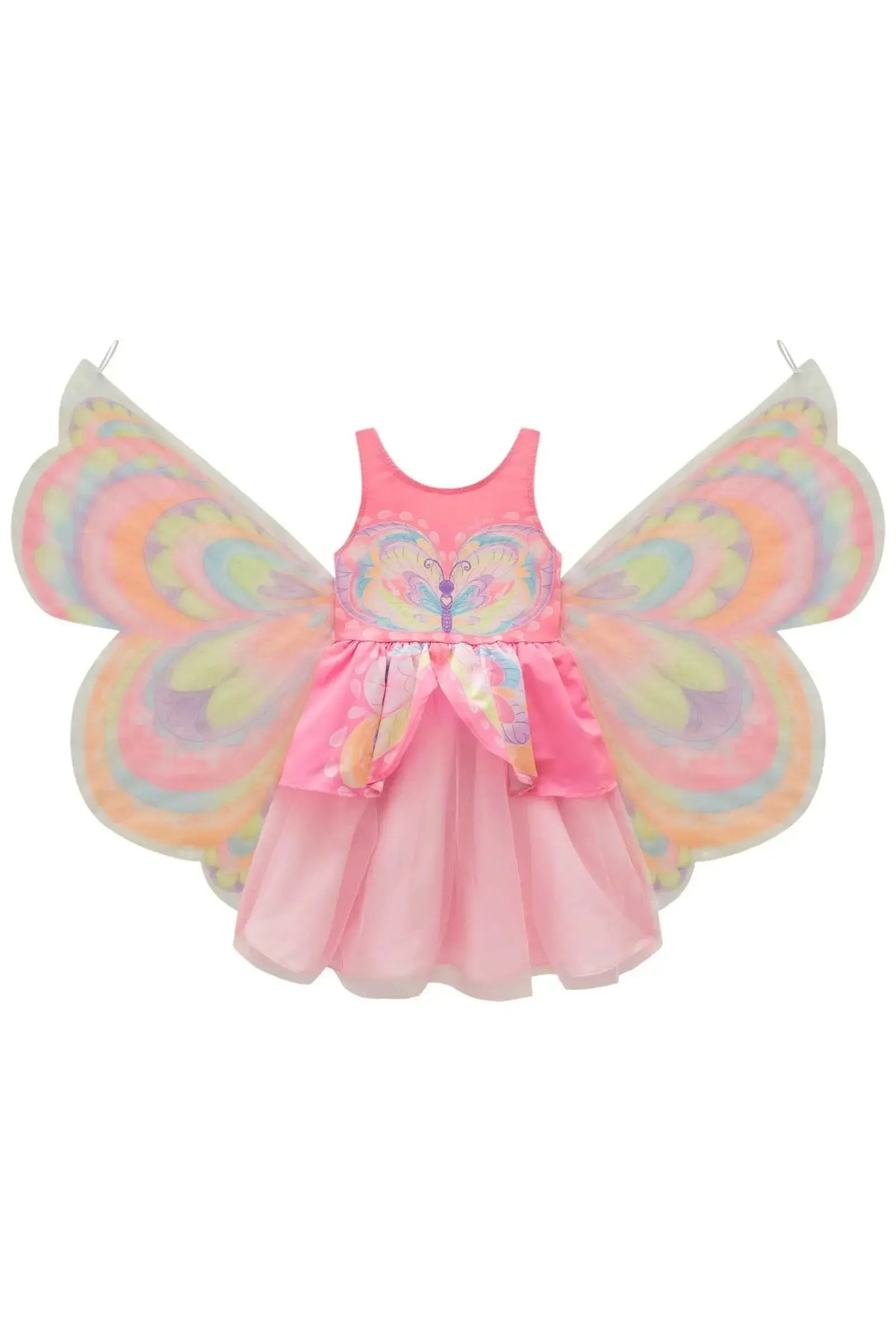 Fantasia de Borboleta em Malha UV e Tule. 97391 Infanti Infantil Menina