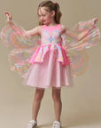 Fantasia de Borboleta em Malha UV e Tule. 97391 Infanti Infantil Menina