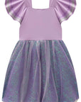 Fantasia de Princesa Da Torre em Malha UV Paetê e Tule. 97668 Infanti Infantil Menina
