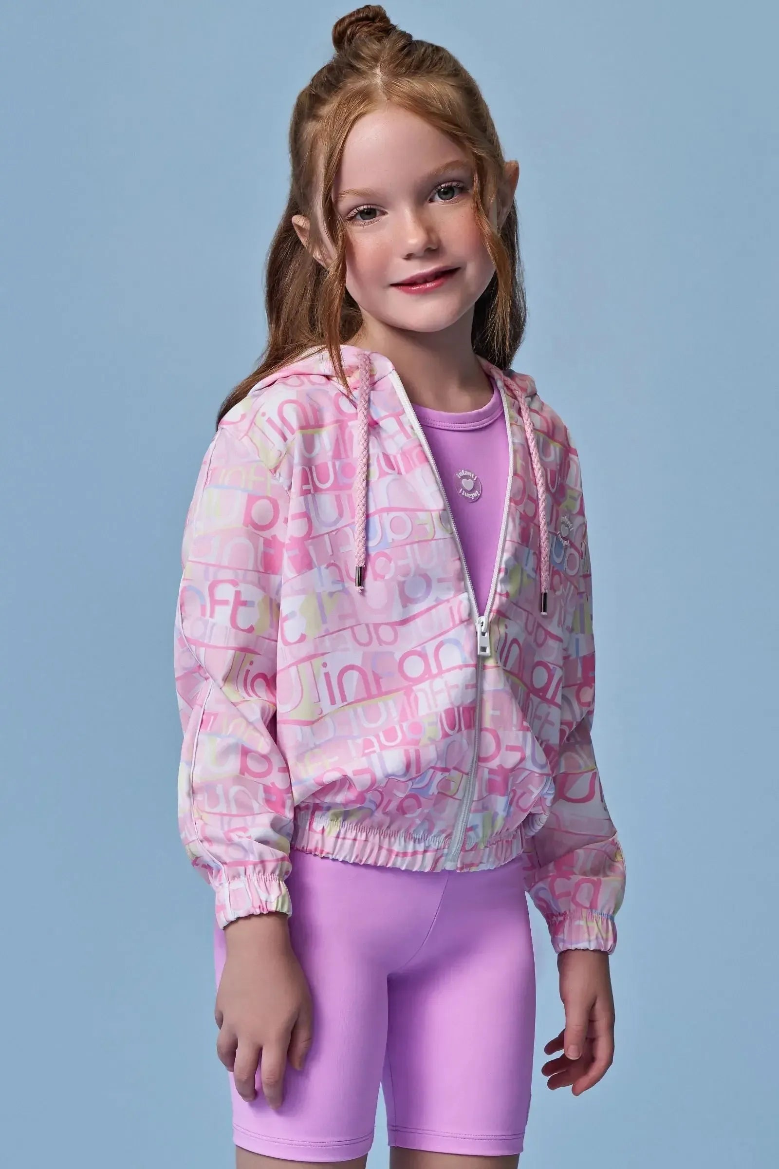 Jaqueta Corta Vento em Ergonomic 96472 Infanti Infantil Menina