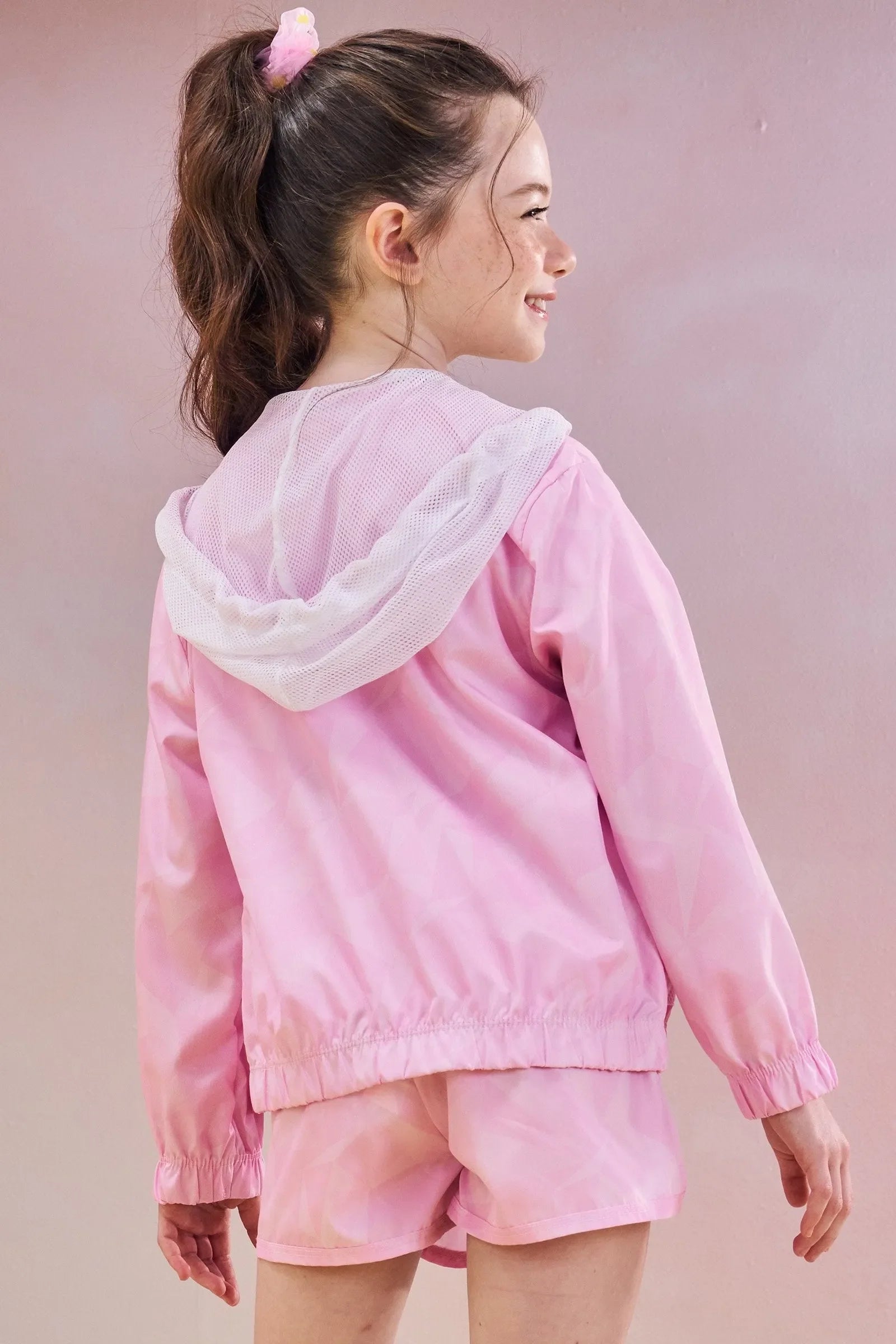 Jaqueta Corta Vento em Nylon 83534 Infanti Infantil Menina