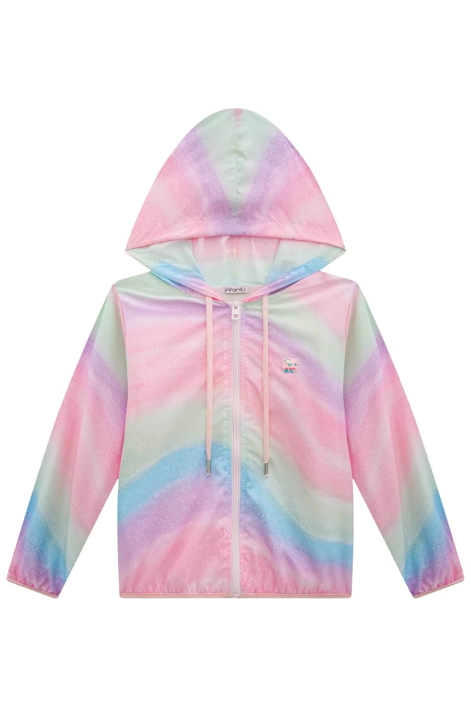 Jaqueta Corta Vento em Nylon 89668 Infanti Infantil Menina