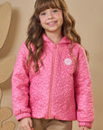 Jaqueta em Matelassê Flores 90927 Infanti Infantil Menina