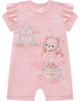 Macacão em Cotton 84149 Infanti Bebê Menina